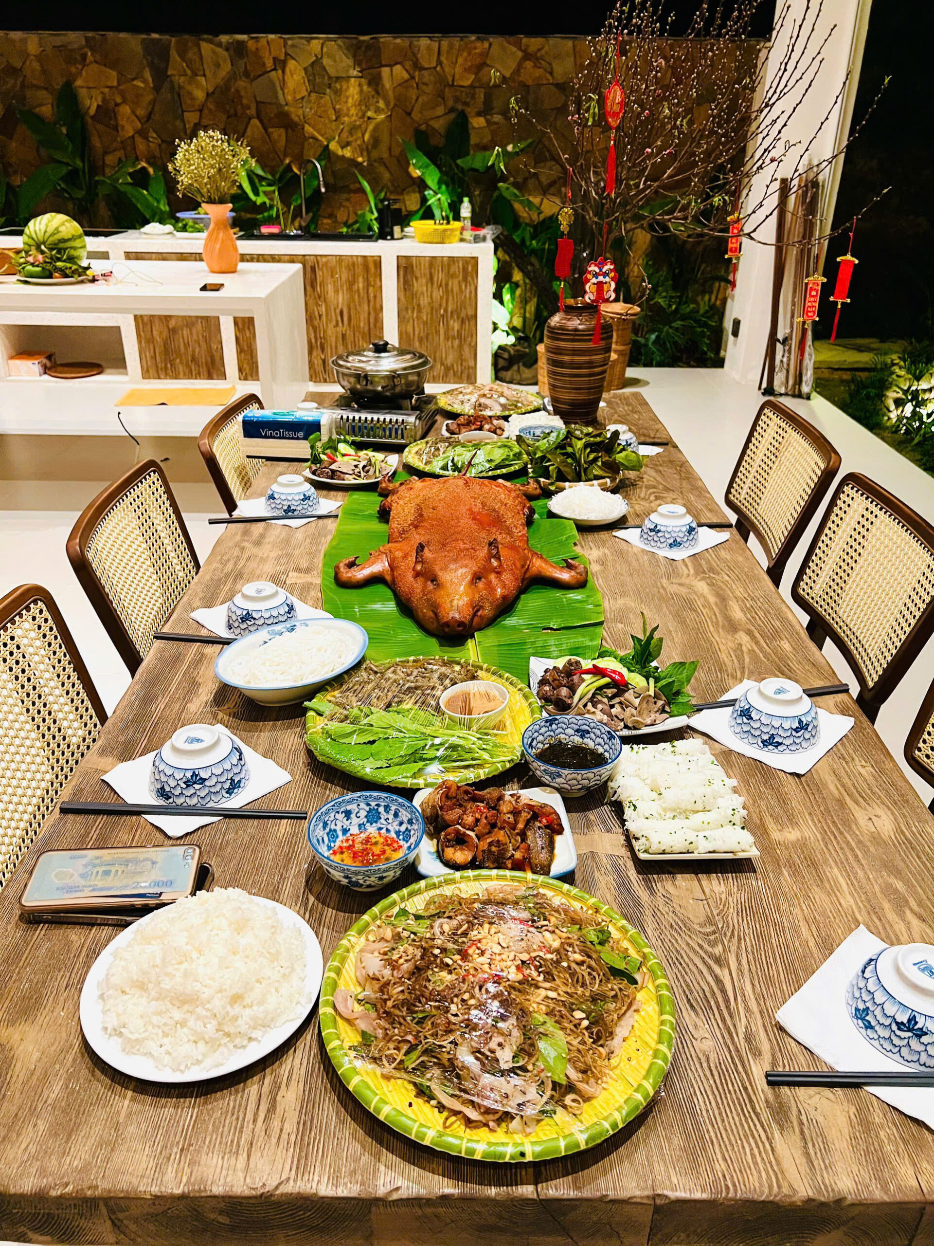 combo heo rừng quay